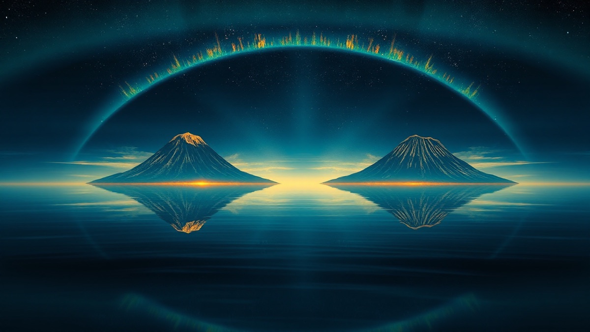 Atmospheric night-sky landscape representing Ben Shelton zodiac sign layers beyond a single Sun-sign label