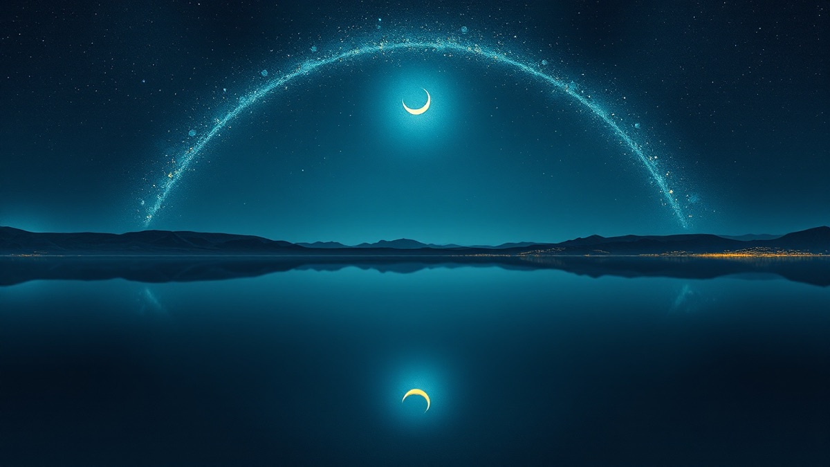Twin star clusters over still water and a hidden horizon — Kate Upton's Gemini Sun with birth-time unknowns