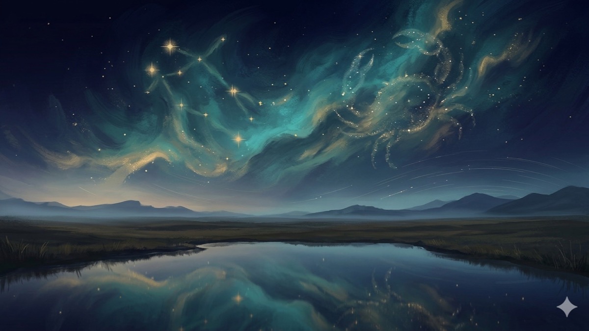 An atmospheric celestial landscape evoking Reading World Cup 2026 June Astrology Over the Opening Rounds.